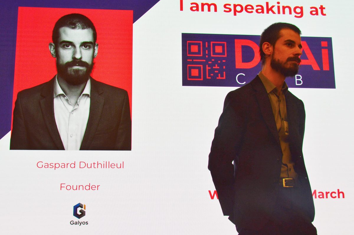 Gaspard speaking at The D8AI Club